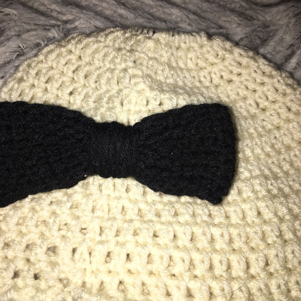 Handmade messy bun hat