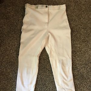 Full Seat White Breeches On Course Cotton Naturals