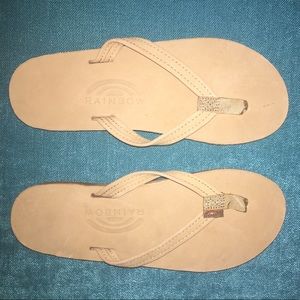 Never Worn Size 6 - Sierra Brown Rainbow Sandals