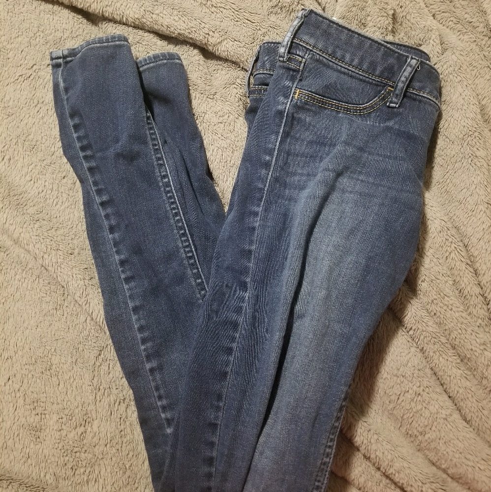 Hollister dark blue skinny jeans