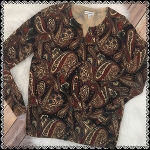 Fall Colored Paisley Cardigan