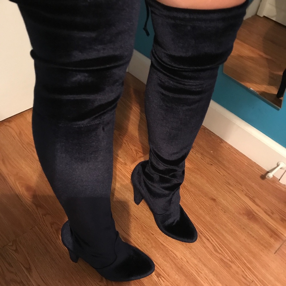 Velvet Over-Knee Steve Madden Boots *Valentine’s