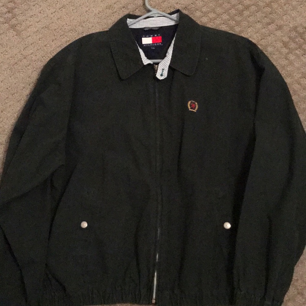 Tommy Hilfiger size large green jacket