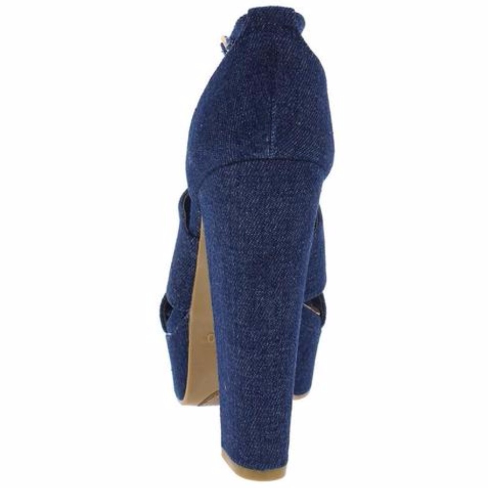 tournament dark denim platform heel - Picture 3 of 3