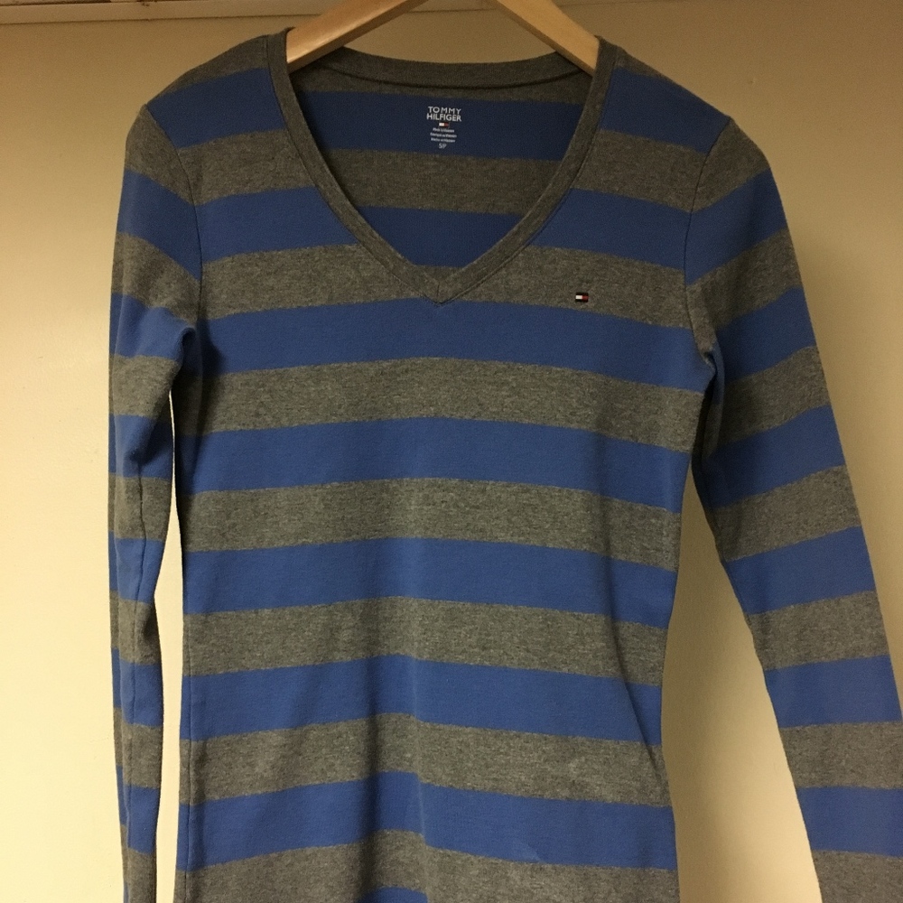 Striped Long Sleeve Tee - Tommy Hilfiger