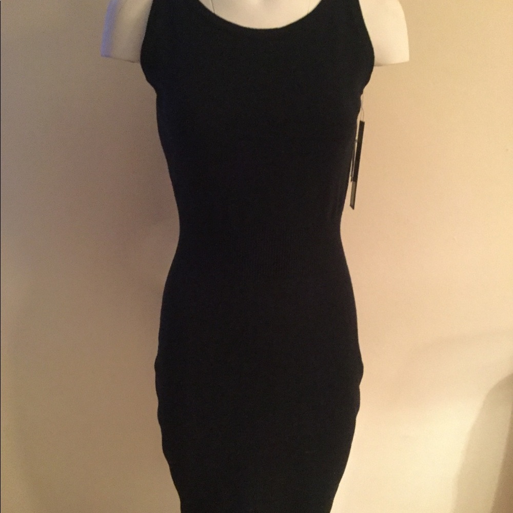 Marc New York Andrew Marc black knit dress