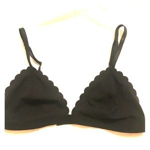 Victoria's Secret Black Scallop Trimmed Bralette