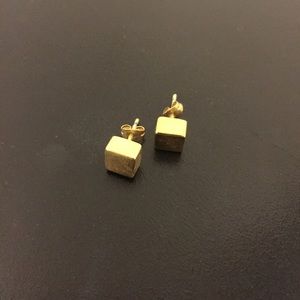 Noonday Collection Gold Cube Studs