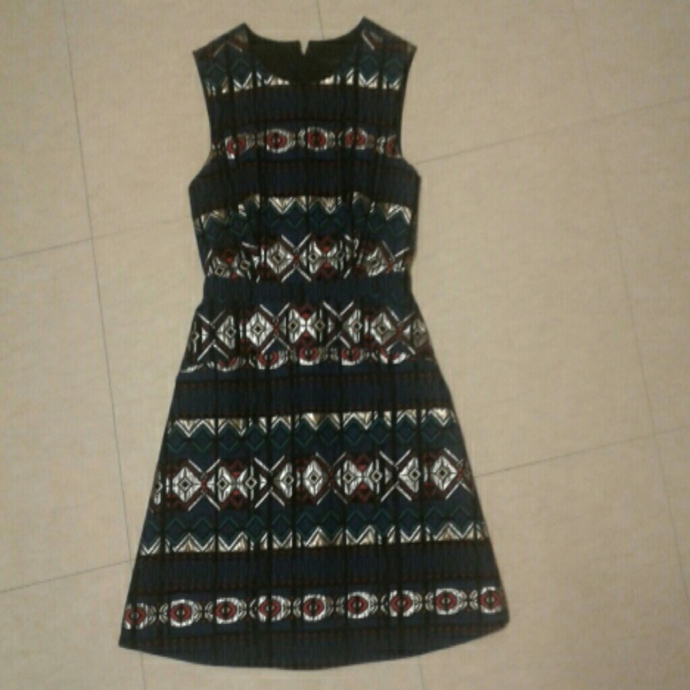 J. CREW  metallic windowpane jacquard dress
