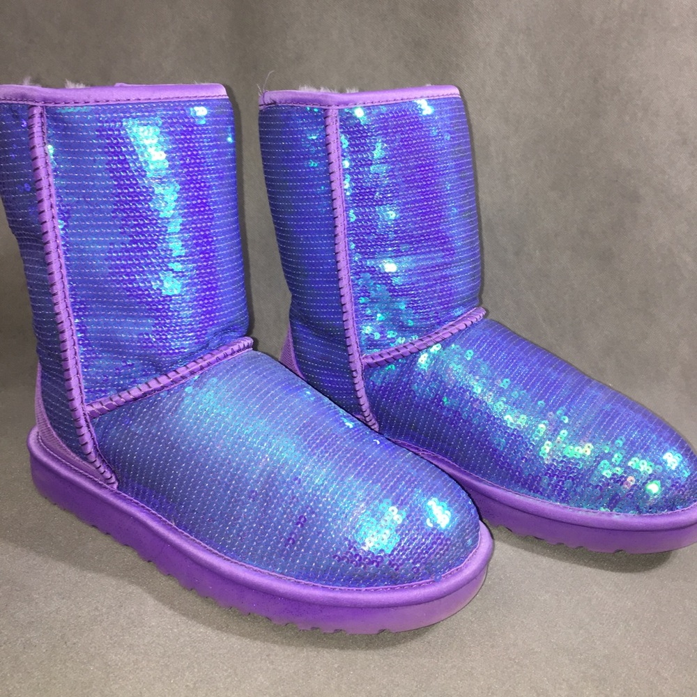 Iridescent Purple Classic Short Ugg Boot