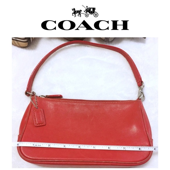 COACH Hampton Bag in red leather