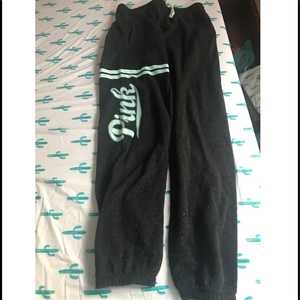 Pink sweat pants