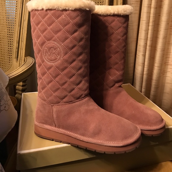 Michael Kors Suede Quilted Boot - Picture 2 of 3