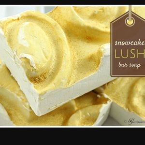 Lush Snow cake soap