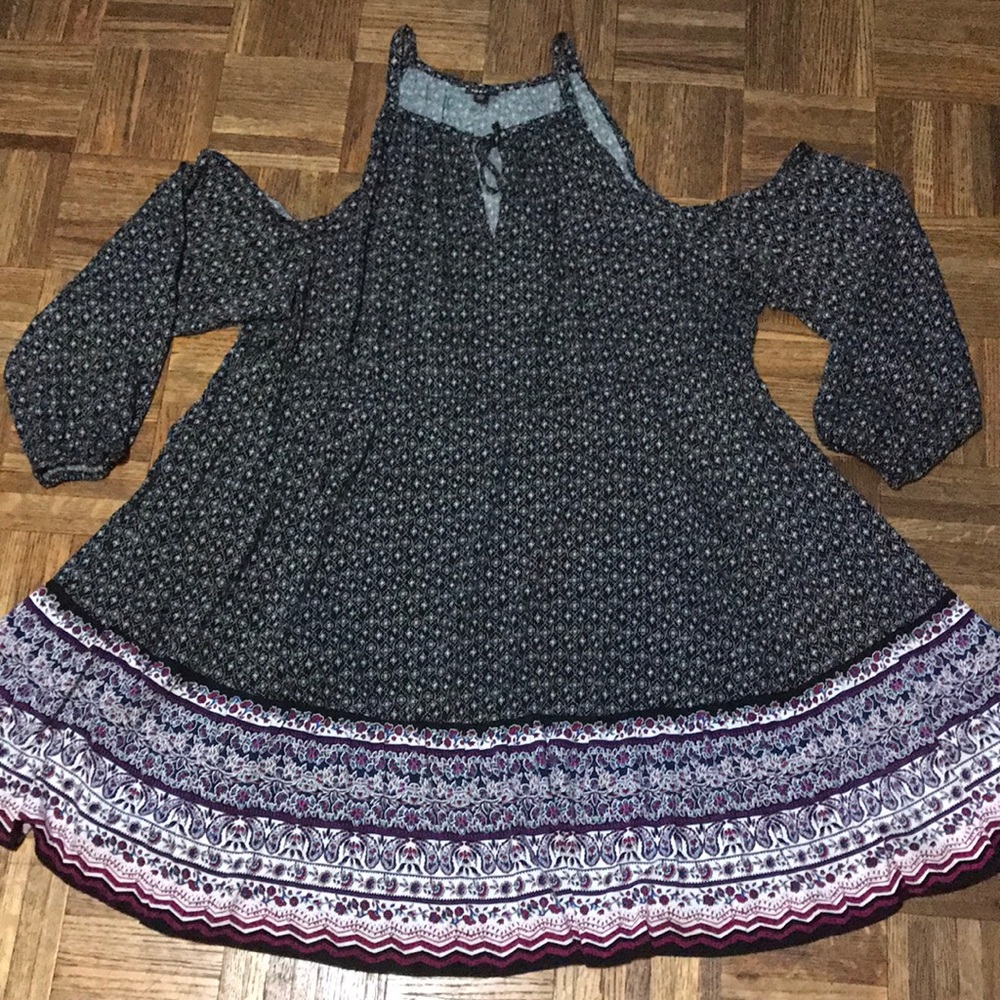 Torrid Printed Cold Shoulder Dress Plus Size 4X
