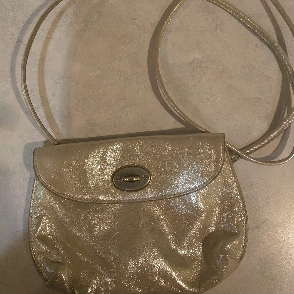 Gold Fossil Purse
