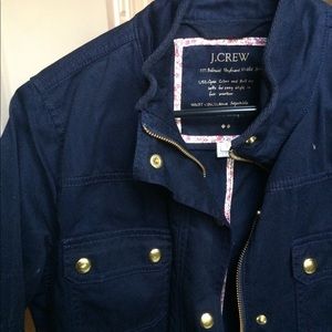 J. Crew navy utility jacket