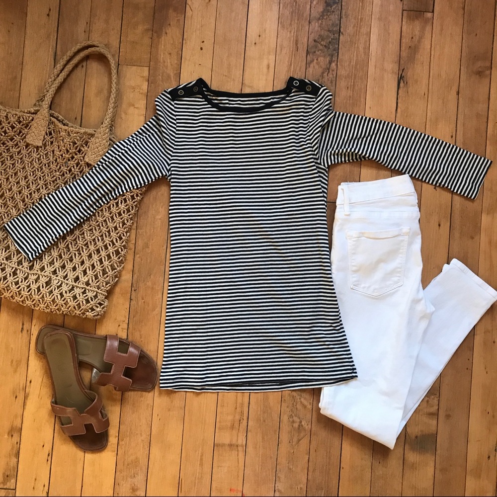 J. Crew  striped long-sleeve tee size S
