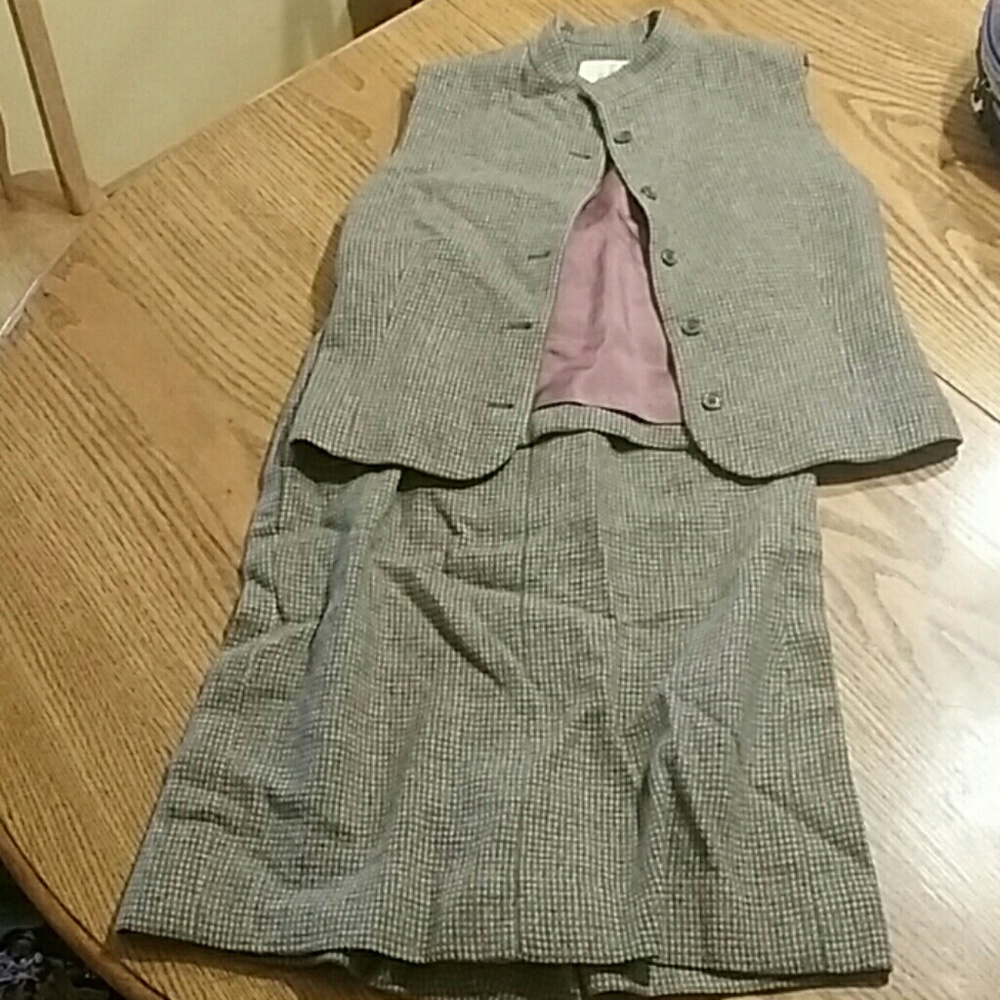 Vintage Wool skirt and vest