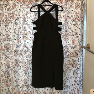 Bcbg black cocktail -"Ruth solid-slim fit dress"