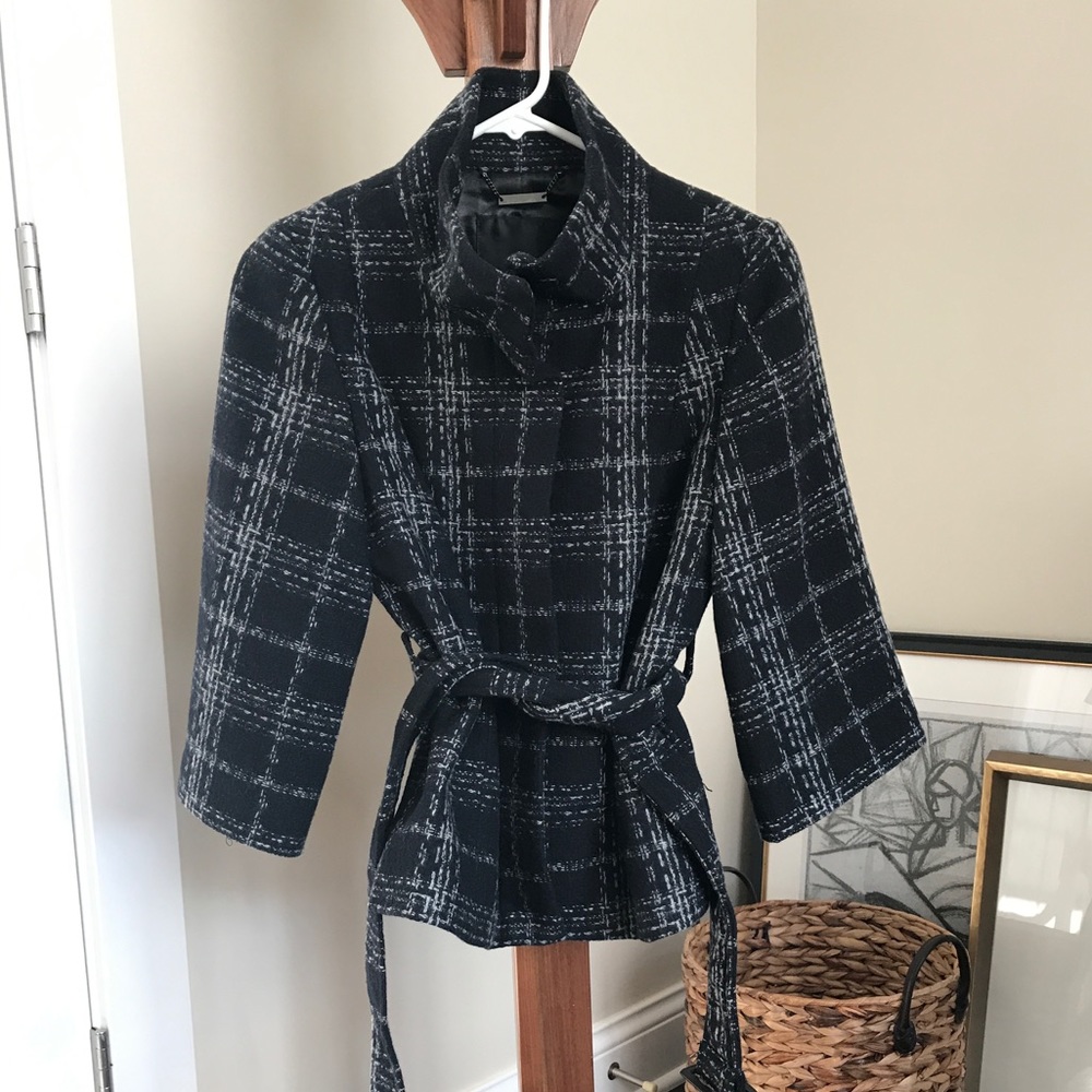Belted wool jacket