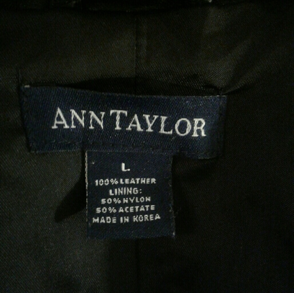 100% genuine leather Ann Taylor blazer