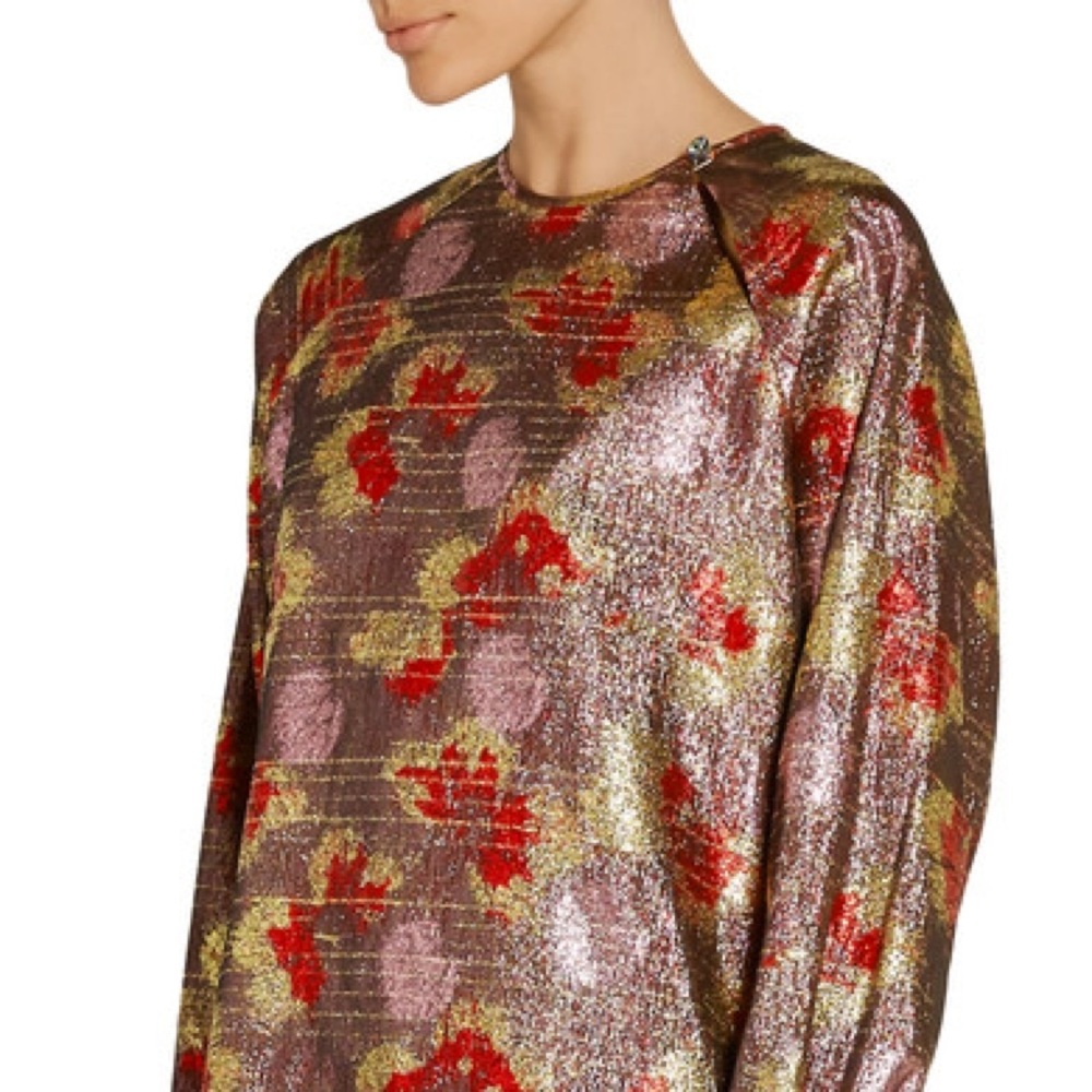 Isabel Marant silk blend blouse metallic 36 size S