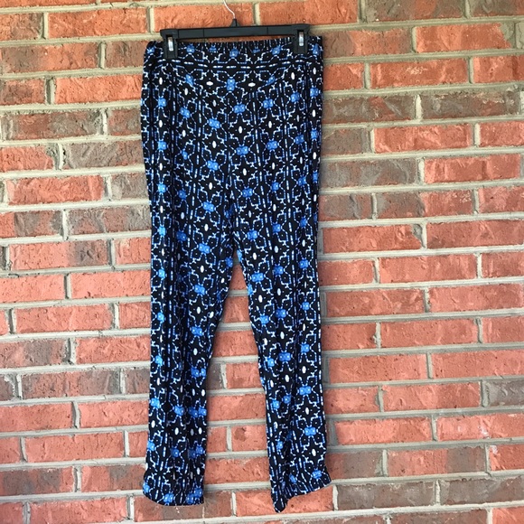 Blue printed pants - Picture 2 of 2
