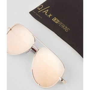 Desi x Quay Australia High Key Gold Sunnies