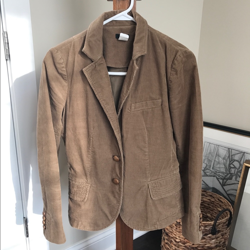 J. Crew camel cord blazer