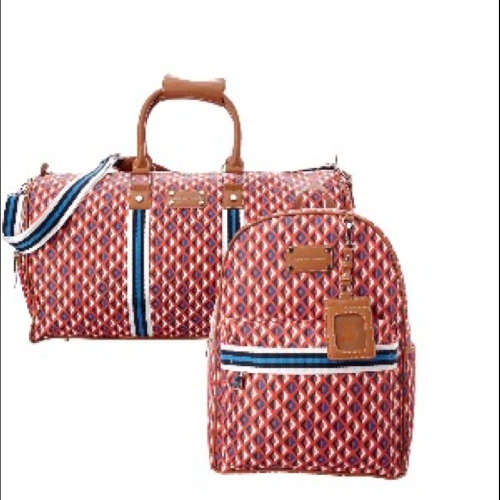 Nylon printed back pack (never used)