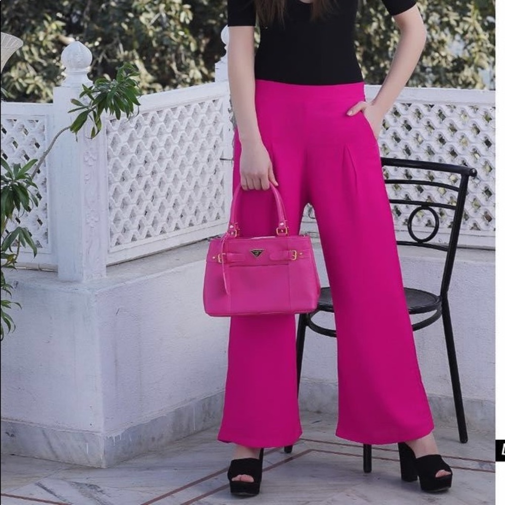 Rayon palazzos with pockets