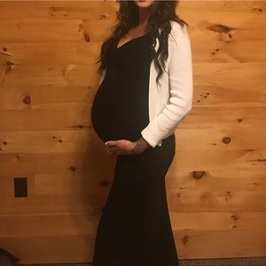 Black Long Gown Maternity