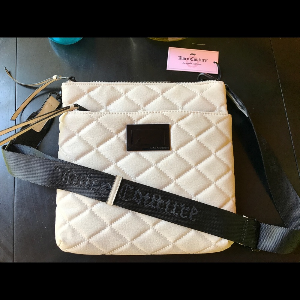 Juicy Couture Crossbody NWT cream black