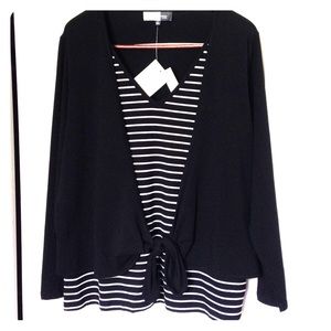 Jones Wear Studio layered top 1x NWT