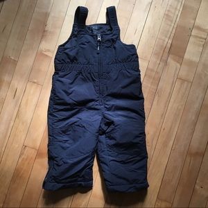 LL Bean thinsulate snow bibs 12-18M w/ grow cuffs