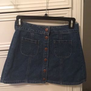 Brandy Melville Button High Waisted Skirt
