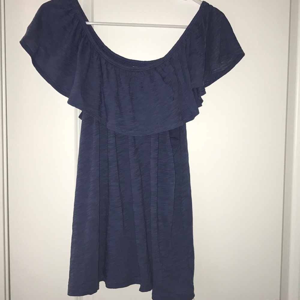 Old Navy off shoulder blue top