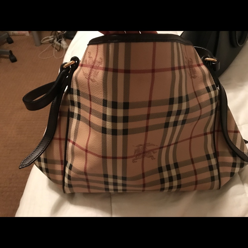 Burberry Small Haymarket Handbag