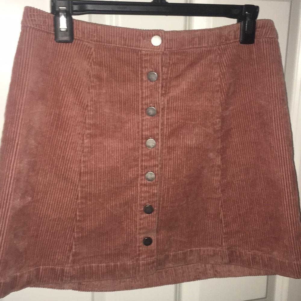 Forever 21 Corduroy Button Skirt