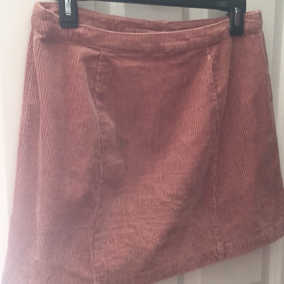Forever 21 Corduroy Button Skirt - Picture 3 of 4