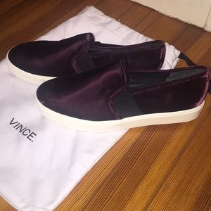 Vince satin wedge shoes size 7