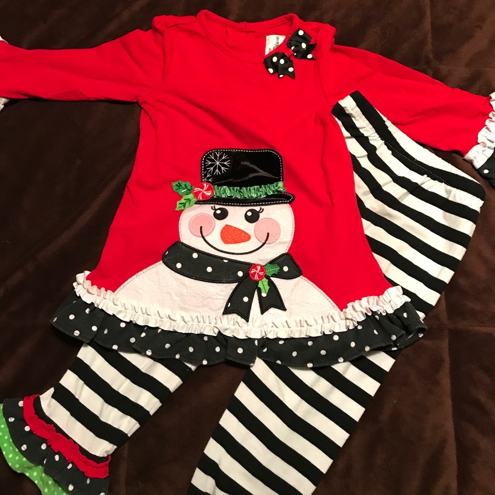 Little girls 2 piece leggings and top