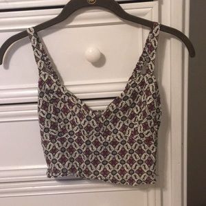 Geometrical Patterned Hollister Crop Top