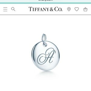 Tiffany & Co letter "A" disc