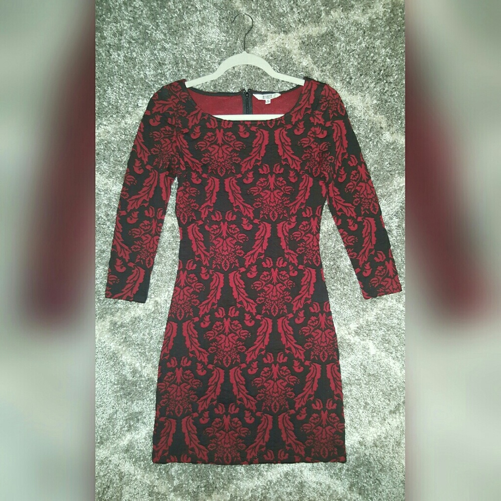 Red and Black Dress