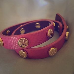 Tory Burch wrap bracelet PINK