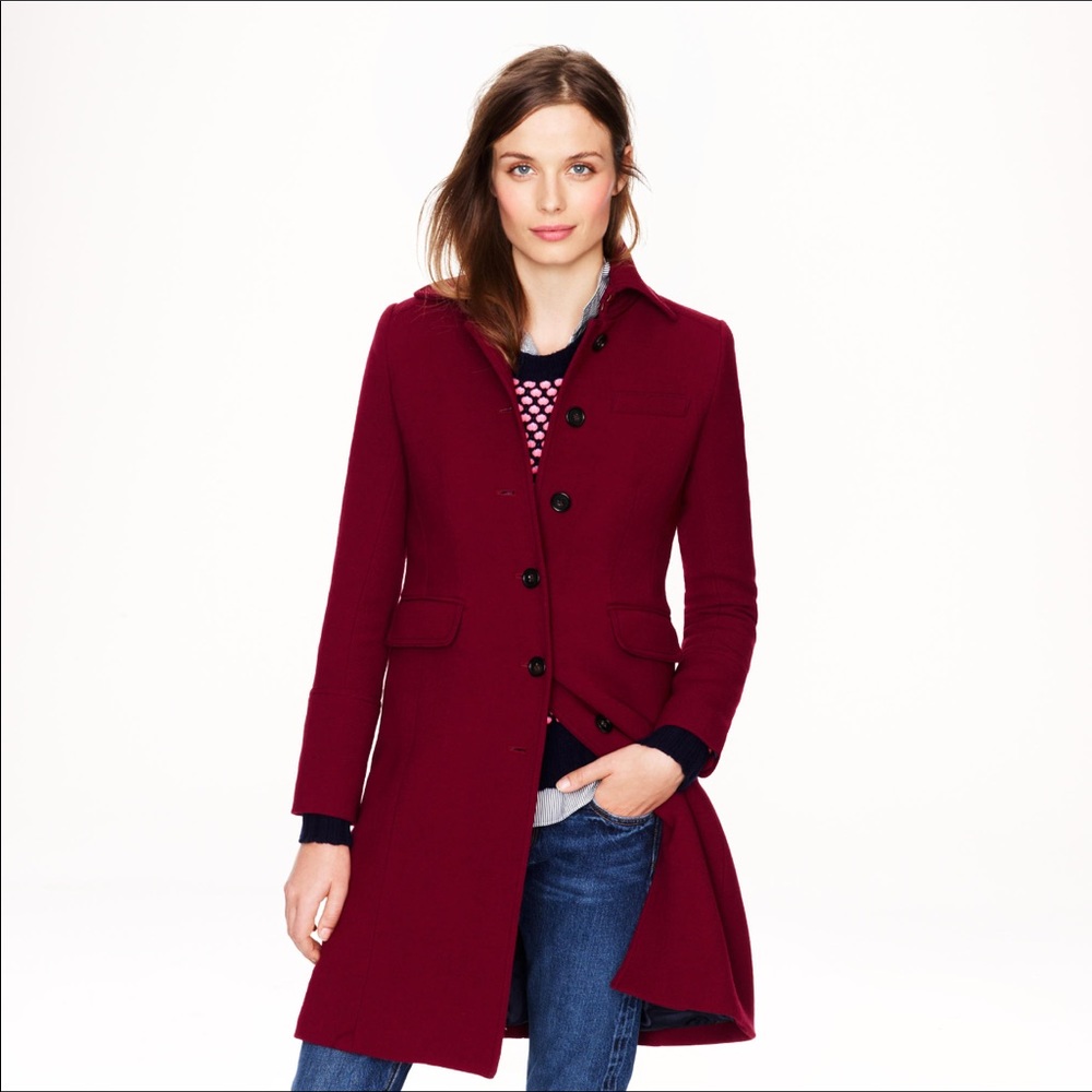 J. Crew Metro Coat in Pink