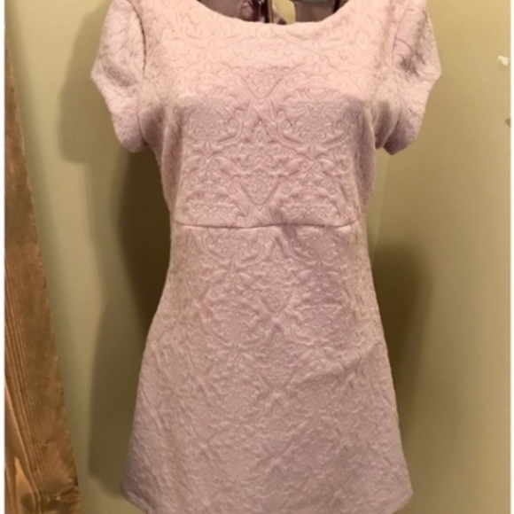 Urban Outfitters Lilac Damask Empire Mini Dress - Picture 2 of 6