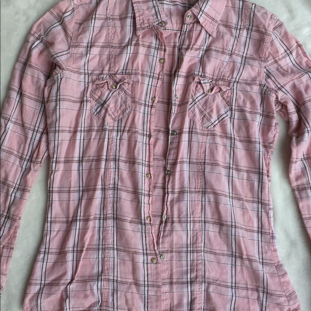 Plaid button down